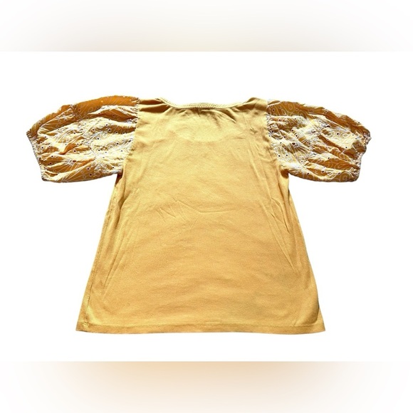 LOFT Women’s Size XL Orange Bell Puff Sleeve Blouse - Picture 5 of 8